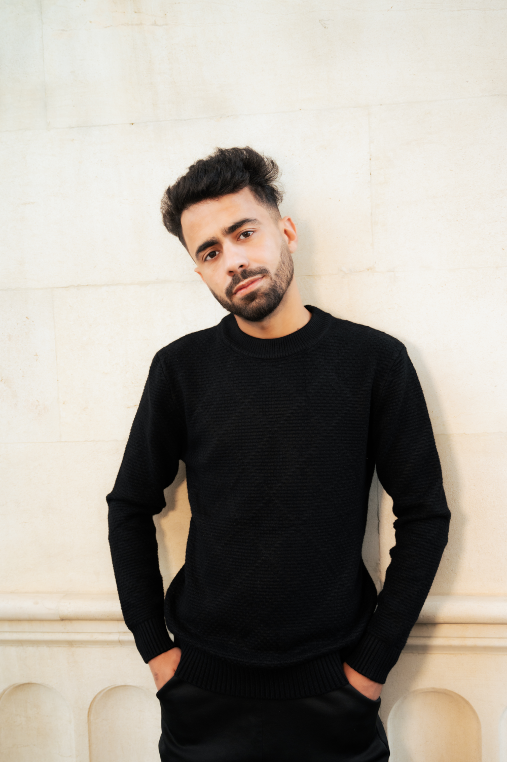 Obsidian Black knitted sweater - Image 2